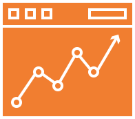 Graph on screen icon