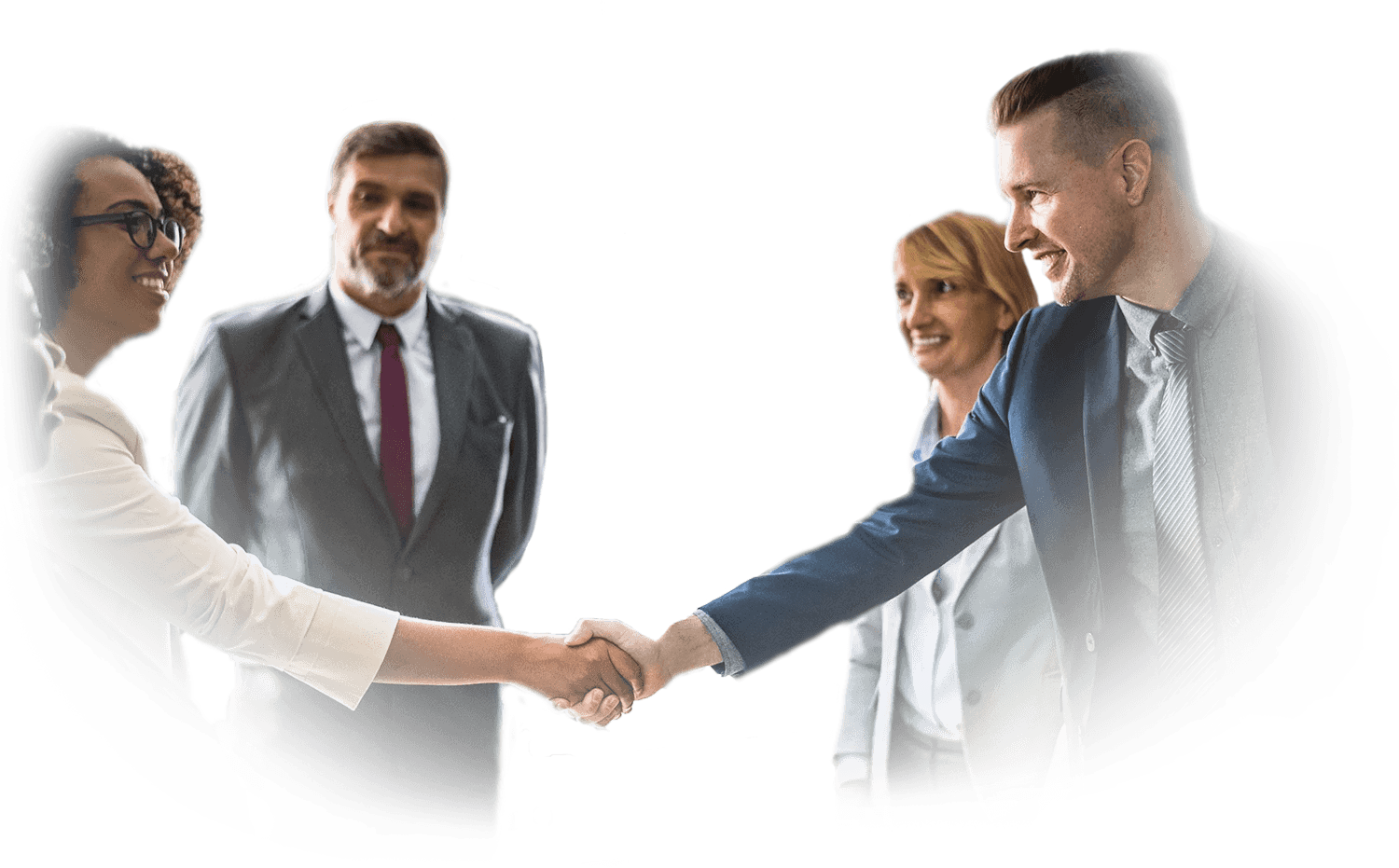 People shaking hands